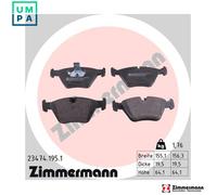 ZIMMERMANN 23474.195.1 Brake pad set