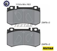 TEXTAR 2347801 Brake pad set