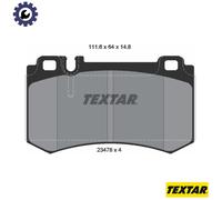 For Mercedes Genuine OE Textar Brake Pads Full Set Of 4 Rear 2347802
