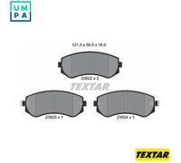 TEXTAR 2350201 Brake pad set