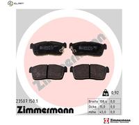 ZIMMERMANN 23507.150.1 Brake pad set