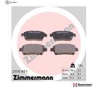 BRAKE PAD SET DISC BRAKE 23510.160.1 FOR TOYOTA YARIS/VITZ/VERSO/FUN/CARGO 1.8L