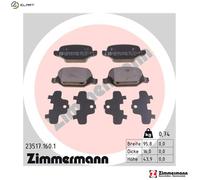 ZIMMERMANN 23517.160.1 Brake pad set