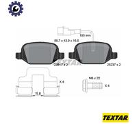 Textar Rear Brake Pads 2351705 for Alfa Romeo MiTo FWD
