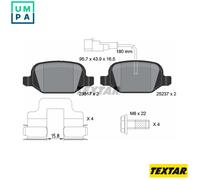 Textar Rear Brake Pads fits Alfa Romeo MiTo FWD 955_ 2351705