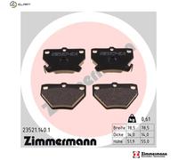 BRAKE PAD SET DISC BRAKE 23521.140.1 FOR TOYOTA YARIS/VITZ/VERSO/FUN/CARGO 1.8L