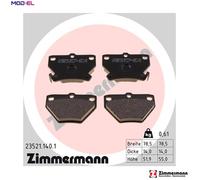 ZIMMERMANN 23521.140.1 Brake pad set