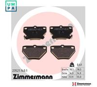 ZIMMERMANN 23521.140.1 Brake pad set