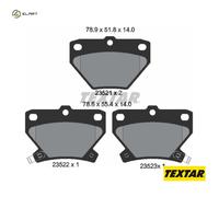 BRAKE PAD SET DISC BRAKE 2352101 FOR PONTIAC TOYOTA 1ZZ-FE 1.8L 2ZZ-GE 1.8L 4cyl
