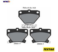 Textar 2352101 Rear Disc Brake Pad Set Fits Toyota