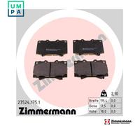 ZIMMERMANN 23524.175.1 Brake pad set