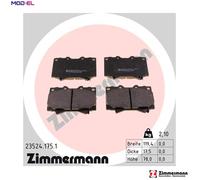 BRAKE PAD SET DISC BRAKE 23524.175.1 FOR LEXUS TOYOTA LAND/CRUISER/100 4.7L LX