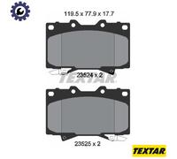 Textar Front Brake Pad Set 2352402 – fits Lexus LX, Toyota LandCruiser