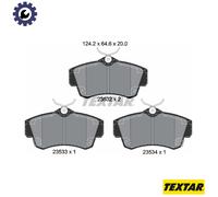 For Chrysler Genuine OE Textar Brake Pads Full Set Of 4 Front 2353202