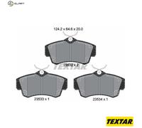 For Chrysler Genuine OE Textar Brake Pads Full Set Of 4 Front 2353202
