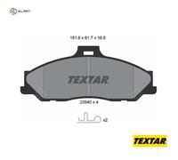 Front Brake Pad Set For Disc For Ford Ranger Mazda B-Series BT-50 TEXTAR 2354001