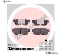 ZIMMERMANN 23543.155.1 Brake pad set