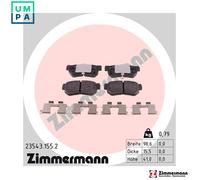 BRAKE PAD SET DISC BRAKE 23543.155.2 FOR HYUNDAI EMBERA/V MATRIX SONATA/IV/Mk