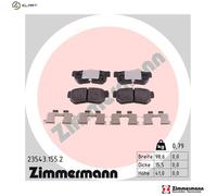 ZIMMERMANN 23543.155.2 Brake pad set