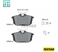 BRAKE PAD SET DISC BRAKE 2354901 FOR VOLVO B4204T2/4204T3 1.9L 4cyl S40 I