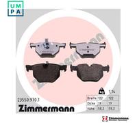 BRAKE PAD SET DISC BRAKE 23550.970.1 FOR BMW N52 B25 BF 2.5L 6cyl 3 SERIES 2.0L