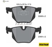 Rear Textar Brake Pad Set - 2355001