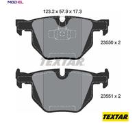 BRAKE PAD SET DISC BRAKE 2355001 FOR BMW X1/SUV/E84/SAV N47D20C/A M47D20 2.0L