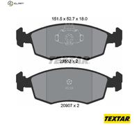 TEXTAR 2355202 Brake pad set