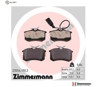 BRAKE PAD SET DISC BRAKE 23554.170.2 FOR VW SEAT FORD BRT/BVH 2.0L ATM 2.0L 4cyl