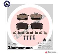 Brake pads 23554.170.3 ZIMMERMANN for RENAULT CITROËN PEUGEOT AUDI VW SKODA SEAT