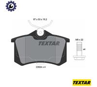 Textar Rear Brake Pads fits Renault Megane Fluence Modus / Grand Scénic Clio