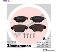 BRAKE PAD SET DISC BRAKE 23557.170.1 FOR FORD HJBB/HJBA/D6BA/HJBC 2.0L 4cyl