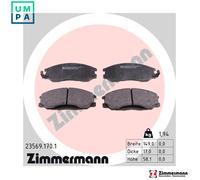 ZIMMERMANN 23569.170.1 Brake pad set