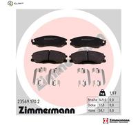 BRAKE PAD SET DISC BRAKE 23569.170.2 FOR HYUNDAI STAREX/Van LIBERO H200 H-1 2.5L