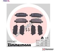 BRAKE PAD SET DISC BRAKE 23572.140.1 FOR SUBARU OUTBACK/LEGACY FORESTER 2.2L