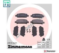 ZIMMERMANN 23572.140.1 Brake pad set