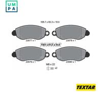 Textar Genuine OE Brake Pads 2357701 Full Set of 4 Front with Caliper Screws for Ford Transit