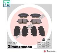 ZIMMERMANN 23581.190.2 Brake pad set