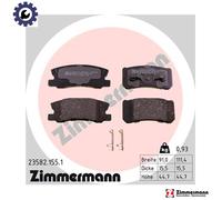 Brake pads 23582.155.1 ZIMMERMANN for MITSUBISHI DODGE CADILLAC CITROËN PEUGEOT