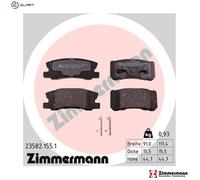 Brake pads 23582.155.1 ZIMMERMANN for MITSUBISHI DODGE CADILLAC CITROËN PEUGEOT