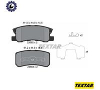 TEXTAR 2358202 Brake pad set