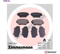 Brake pads 23585.170.1 ZIMMERMANN for TOYOTA RAV 4 Mk II