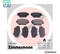 Brake pads 23585.170.1 ZIMMERMANN for TOYOTA RAV 4 Mk II