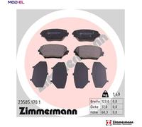 Brake pads 23585.170.1 ZIMMERMANN for TOYOTA RAV 4 Mk II