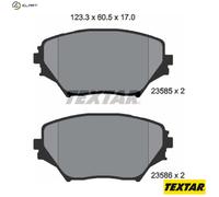 For Toyota Genuine OE Textar Brake Pads Full Set Of 4 Front 2358501