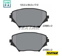 Brake Pads Set Front Textar 2358501 0446542070 0446542071 0446542080 0446542110