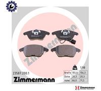 Brake pads 23587.200.1 ZIMMERMANN for VW SEAT SKODA AUDI