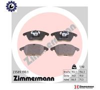 Brake pads 23589.190.1 ZIMMERMANN for PEUGEOT AUDI VW CITROËN SEAT