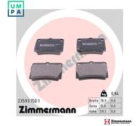 ZIMMERMANN 23593.150.1 Brake pad set