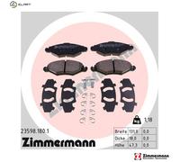 ZIMMERMANN 23598.180.1 Brake pad set